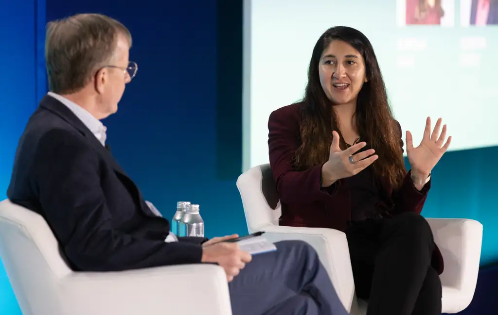 A fireside conversation on the Montgomery Summit stage